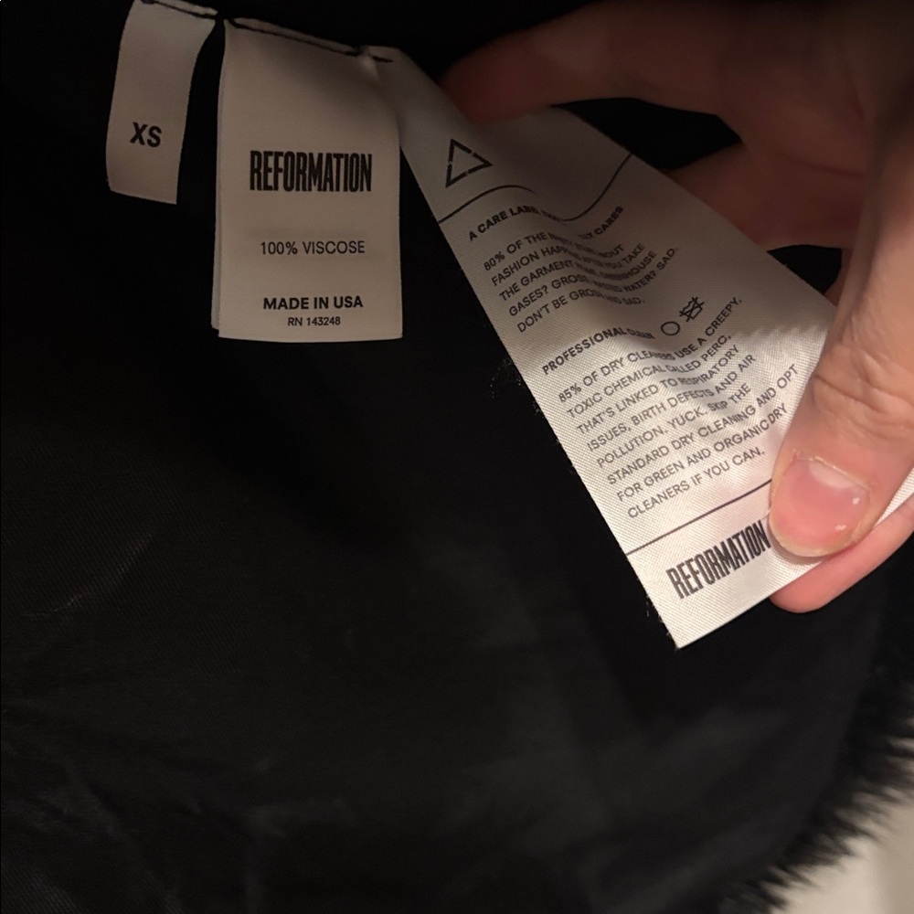 Reformation XS Teddy Jacket 100% Viscose - Picture 6 of 10